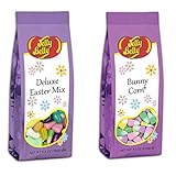 Jelly Belly Easter Candy Gift Bag Set - Bunny Corn (Candy Corn) & Deluxe Easter Mix Jelly Beans - Gluten Free & Vegetarian Friendly