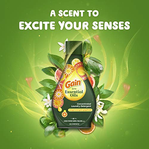 GAIN with Essential Oils Liquid Laundry Detergent, The Uplifting Scent