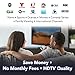 TV Antenna, ANTOP Outdoor / Indoor Digital Smartpass Amplifier HDTV Antenna 80 Miles Multi-Directional VHF/UHF High Gain Reception with Tools-Free Installation and 40ft High Performance Coaxial Cable