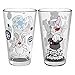Zak Designs Christmas Collectibles Pint Glasses, 2 Count (Pack of 1), Frosty the Snowman