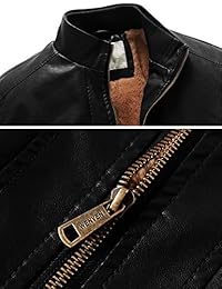 wenven de los hombres chaquetas de invierno Moda de piel sintética