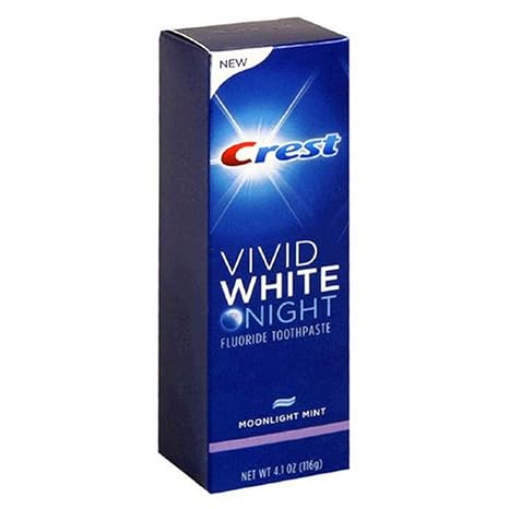 Crest vivid White Night fluoride toothpaste - mint (037000050629)