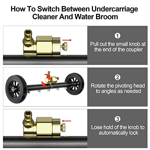 POHIR Undercarriage Pressure Washer Plus 18 Inch Power Washer Water