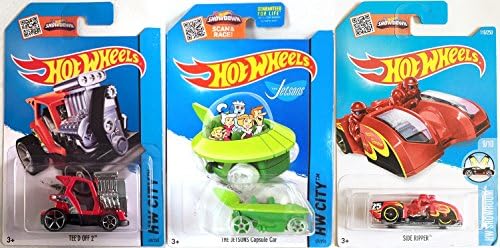 Hot Wheels Smalls 2016 Side Ripper Animated Jetsons #57 Capsule Car Tooned Golf Cart Tee'd Off set IN CASES 2015