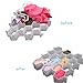 Onerbuy 8pcs DIY Honeycomb Closet Organizer Drawer Dividers Plastic Partition Cabinet Clapboard Storage Boxes for Underwear Socks Bras Ties Belts Scarves and Makeup(White)