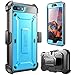 Supcase Unicorn Beetle Pro Series Phone Case Designed for Iphone 8 Plus, with Built-In Screen Protector Full-Body Rugged Holster Case for Apple Iphone 7 Plus 2016/ Iphone 8 Plus 2017 Release (Blue)