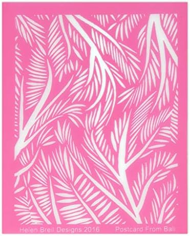 Helen Breil Silk Screen for polymer clay 95x130 mm - Postcard From Bali