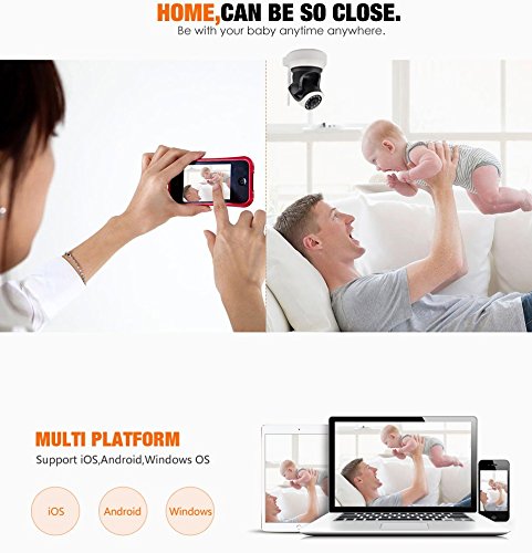 VSTARCAM C7824WIP P2P HD 720P Wireless WiFi IP Camera Night Vision Two-Way Voice Network Indoor CCTV Onvif Multi-Stream Baby Monitor Mobile Phone Remote Monitoring (Maximum Support 128G TF Card) - Thumbnail 7