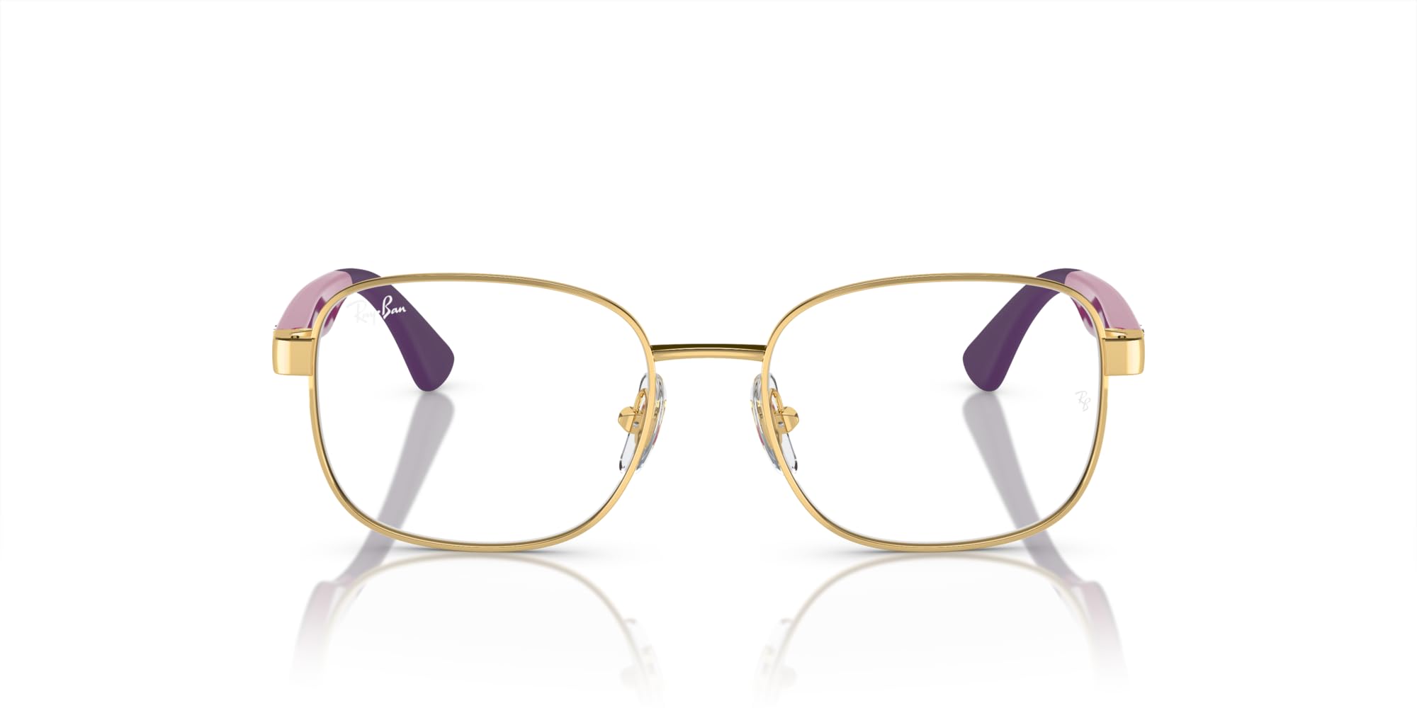 Photo 1 of Ray-Ban Kids' RY1059 Square Prescription Eyewear Frames, Gold/Demo Lens, 47 mm