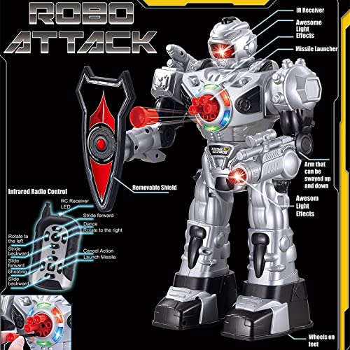 Think Gizmos Large Remote Control Robot for Kids Superb Fun Toy RC