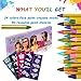 RIZON Face Painting Kit 24 Colors, Kids Face Body Paint Crayons with 40 Tattoo Stencils, 100% Safe & Non-Toxic Face Paint Sticks for Makeup Party Cosplay Halloween Christmas