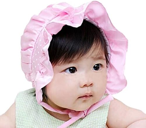DATEWORK Newborn Baby Girl Boy Polka Dots Beanie Hat Cap 2-12 Months (Pink)