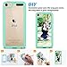 ULAK iPod Touch Case 7th Generation, itouch 6 Case, Slim Hybrid Hard PC Back Cover with Shock Absorption Bumper Conner, Premium Protective Cases for iPod Touch 7th/6th/5th Generation, Green