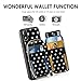ZVE Wallet Case for Apple iPhone XR 6.1 inch, Leather Wallet Case with Crossbody Chain Credit Card Holder Slot Zipper Pocket Purse Wrist Strap Case Cover for Apple iPhone XR 6.1 - Polka Dots
