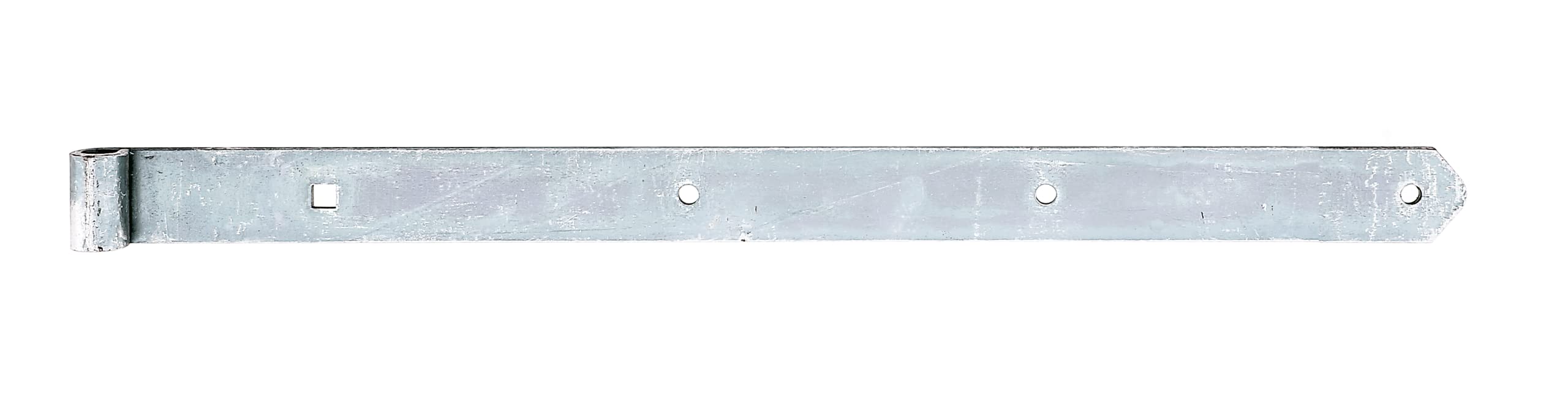 Strap Hinge Straight with Rounded End Rolle 16 mm / 700 x 45 mm / 1 STK. galvanisch Gelb verzinkt — image 1