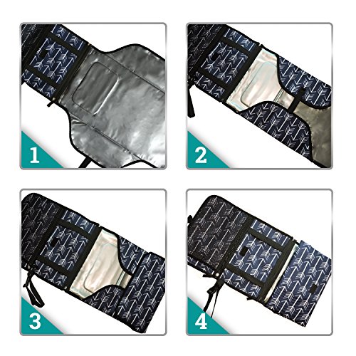 image for Diaper Clutch Portable Changing Pad - Stylish Hygiene Kit, Waterproof 
