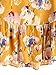 SheIn Women's Loose Ruffle Hem Peplum Short Sleeve Blouse Top One-Size Floral-Yellow