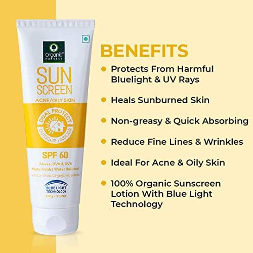 organic harvest sunscreen for oily skin spf 60 review