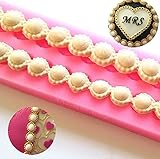 Joinor Bead Chain Silicone Fondant Mould Purse Bag Cake Mold Sugarcraft Decorating Tool Cake Decorating Pastry Gum Pastry Tool Kitchen Tool Sugar Paste Baking Mould Cookie Pastry