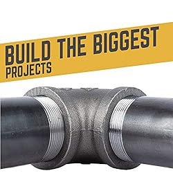 Pipe Décor 2 in. x 6 in. Black Steel