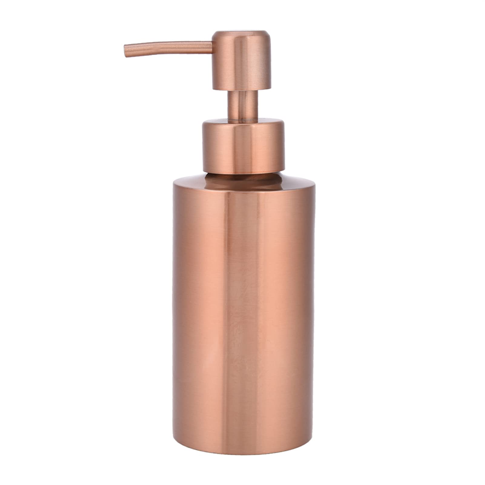 304 Stainless Steel Soap Dispenser, Rose Gold, 250ml Capacity, Modern Design, Refillable Pump Bottle for Kitchen, Bathroom, Countertop, Hand Wash, Lotion, Shampoo