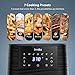 Innsky Air Fryer 5.8QT, 1700W Air Fryer for Roasting, High-Tech Cooking appliances & Oilless Cooker with LED Touchscreen, 7 Cooking Presets, Preheat & Recipes Book (Newest Version)