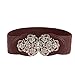 AWAYTR Wide Stretchy Belts for Women - Retro Elastic Dress Belt with Metal Buckle,(26