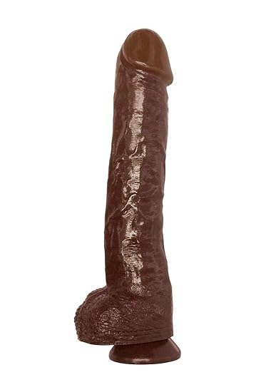 Icon Brands - Icon Male Cockzilla realistischer Dildo mit Saugfu? 16,5 Zoll Braun