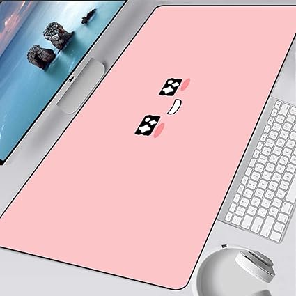 Amazon マウスパッド かわいい絵文字ピンクxxlゲーミング大型マウスパッドラップトップデスクキーボードマットラップトップ用pcゲーマー 700 300 4mm Nonbranded マウスパッド 通販
