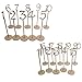 OULII Wooden Table Numbers with Holder Base for Wedding or Home Decoration, 1 to 20, Pack of 20