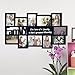Adeco Black Decorative Wood ''Family'' Collage Wall Hanging Picture Photo Frame, 4x6 In, 5x7 In