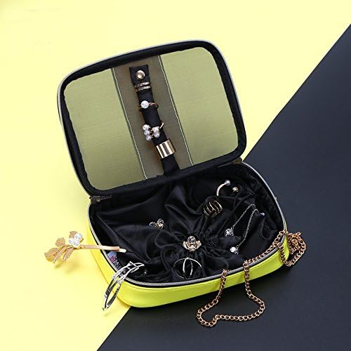 baginbag Travel Jewelry Organizer PU Carry-on Storage Box Carring Case(Jewelry not include) ,Yellow