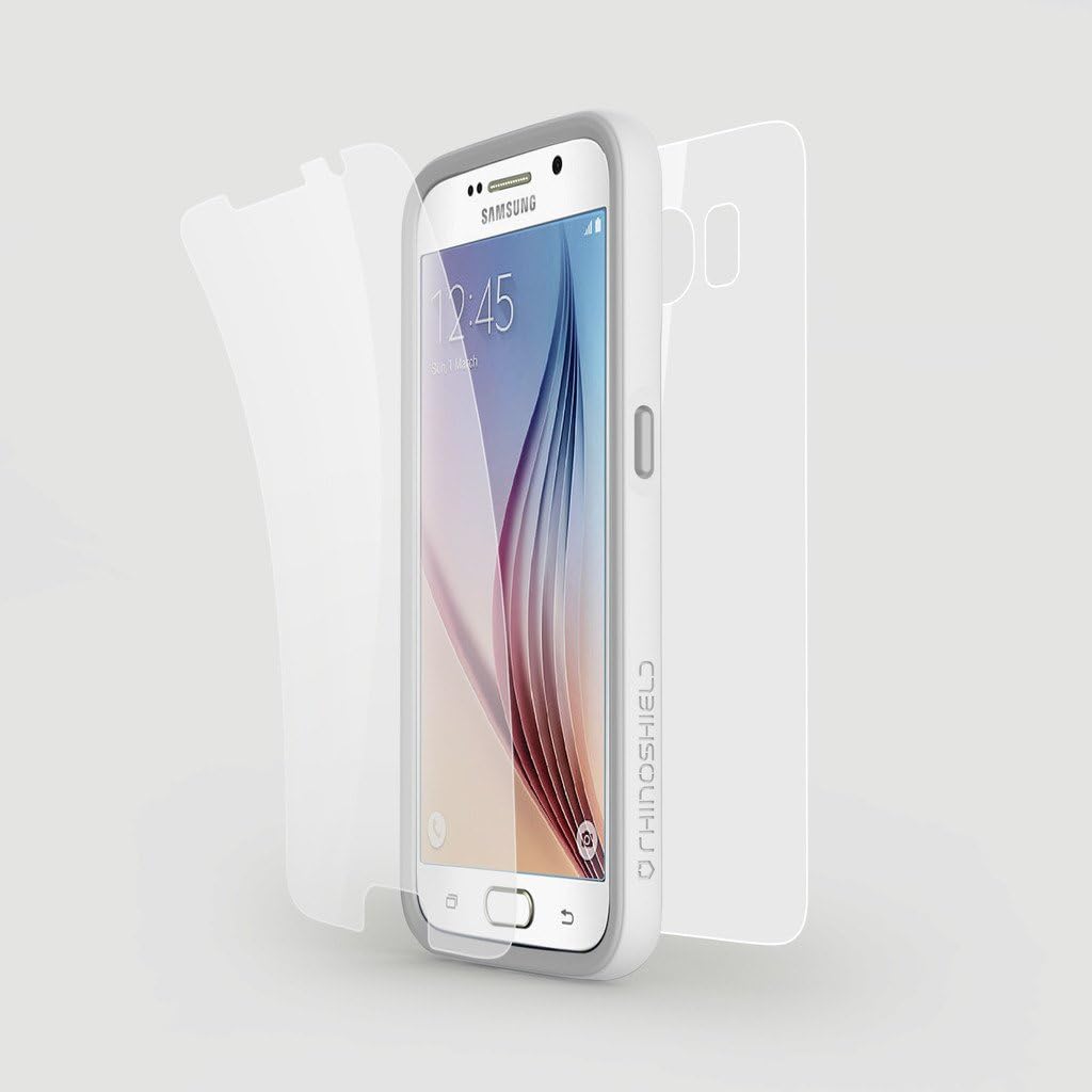 Rhino Shield Crash Guard Bumper Samsung Galaxy S6 - White (Screen Protector)