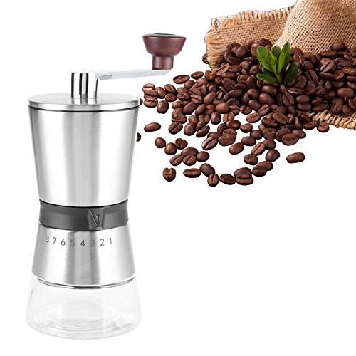 Manuelle Kaffeemühle Kaffeemühlenmühle Tragbare langlebige einstellbare Mahlmaschine Kaffeemühle für Gewürze für den… – Bild 7