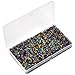 Md trade Rainbow Gravel Aquarium Marbles Decorative Colored Pebble Gravel for Fish Tank,542g /19oz