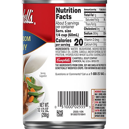 Campbell's Gravy, Mushroom, 10.5 oz. Can