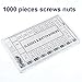 Sumind Eyeglass Repair Kit 150 Pairs Eyewear Nose Pads Set and 1000 Pieces Screws Nut Washer with Tweezers Screwdriver and Cleaning Cloth