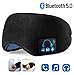 EverPlus Sleep Headphones, Upgraded Sleep Eye Mask Bluetooth 5.0, Wireless Sleep Headphones, Designed with Ultra Thin Speakers & MIC, Super Soft, Washable, Hands-Free Calling, Travel Helper, Idea