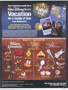 pirates of the caribbean mcdonalds toys