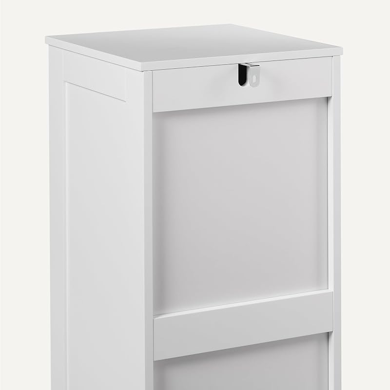 Badezimmerschrank mit 4 Schubladen, MDF Waschbeckenunterschrank, Weiß, 30 x 30 x 82 cm — Foto 5 von 5