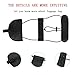FXICAI Bag Bungee Luggage Straps Adjustable Travel Suitcase Belt Tags Label Accessories (Black-Set of 3)