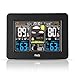 FanJu FJ3365B Digital Color Forecast Weather Station with Alert and Temperature/Humidity/Barometer/Alarm/Moon Phase/Weather Clock with Outdoor Sensor