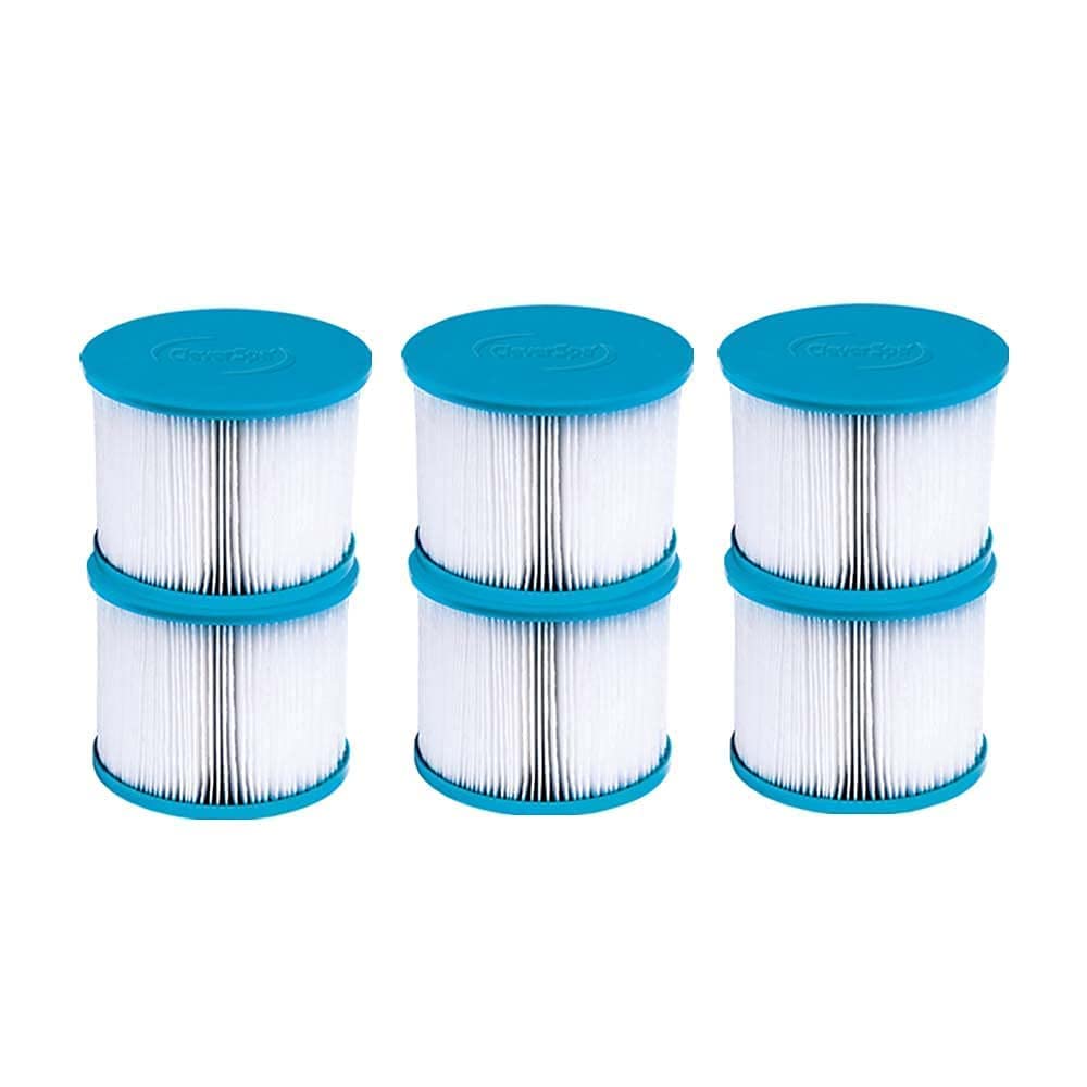 CleverSpa 80mm x 100mm Hot Tub Spa Replacement Water Filter Cartridges (6 pack)