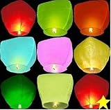 10 PCS Sky Lanterns Paper Lanterns Chinese Wishing Lantern for Birthday Wedding Party