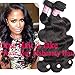 Darlena 8A Brazilian Virgin Hair Body Wave 3 Bundles 16 18 20 inch Virgin Human Hair Bundles Brazilian Hair Weave Total 300 Grams Natural Color