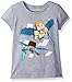 Minecraft Big Girls Minecraft Elytra Heroes Short Sleeve Tee Shirt, Heather Grey, M 10/12