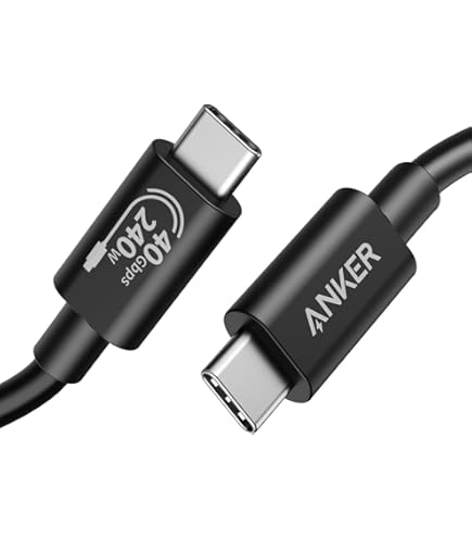 ANKER ハブ Thunderbolt4 × 4 USB-A × 1 説明あり Amazon.com: Anker Thunderbolt 4 Certified USB C to USB C Cable, 8K