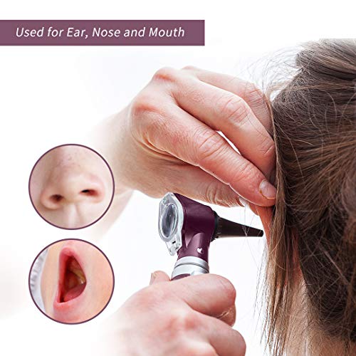 SCIAN Otoscope Kit 3X Magnification,8 Speculum Tips Size Ear Care