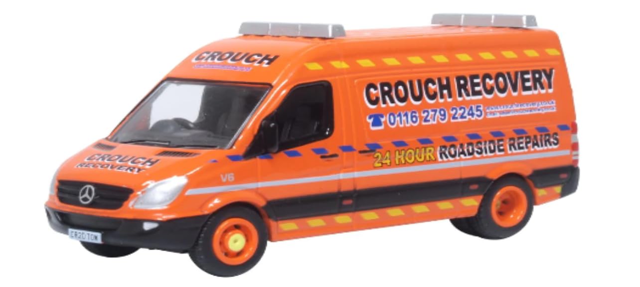 Oxford Diecast 1:76 Mercedes Sprinter Van Crouch Recovery Collectable model 76MSV011