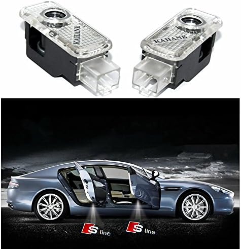 Audi Sline Logo Car Door Laser Projector Ghost Shadow Courtesy Step Lights
